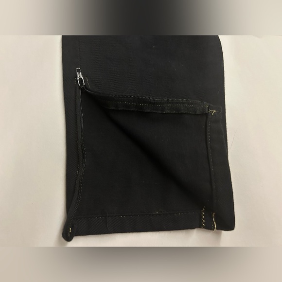 New Versus Versace Black Stretch Jeans Gold Piping size 28/42 Small made Italy - Picture 10 of 16